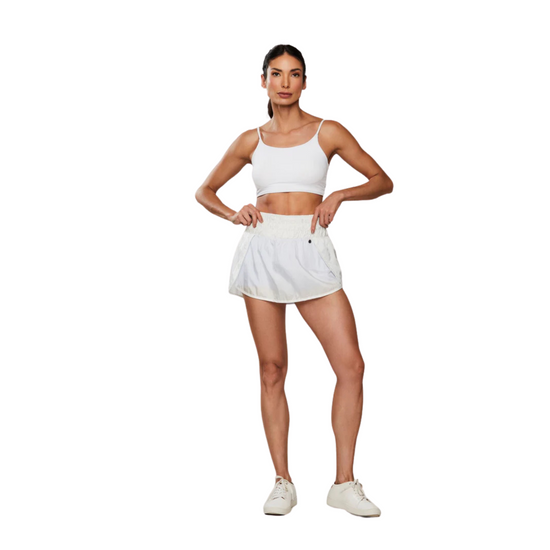 Saia Cintura Alta Transpassada Hook Sportwear